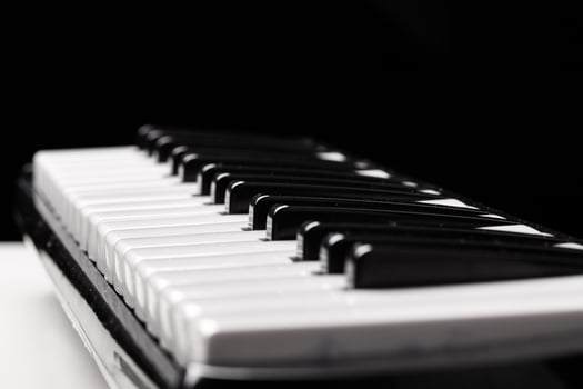 Close-up of Piano Keyboard photo