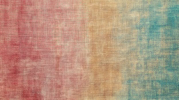 Multicolored gradient textile texture in red, orange, and blue shades for backgrounds photo