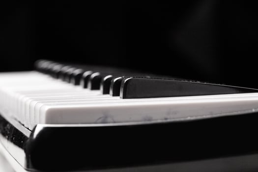 Close-up of Piano Keyboard photo