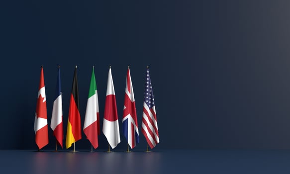 G7 flag country global politic government president group canada france german italy japan united kingdom uk united state america usa us business financial solider army weapon summit meeting g7 travel photo