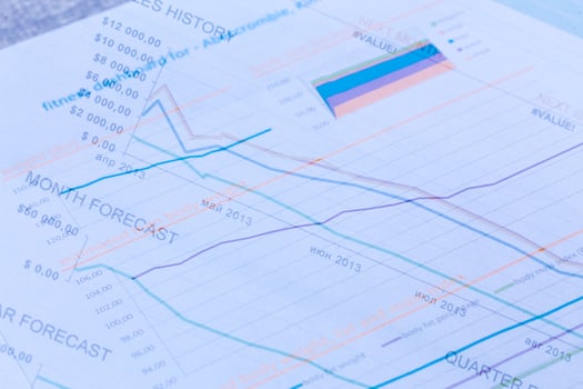 Business Line graph photo