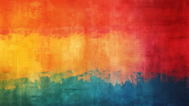Vibrant Abstract Rainbow Painted Texture Inspires Creativity and Artistic Exploration photo
