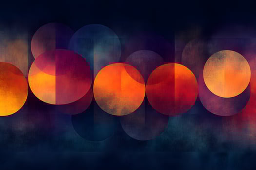 Abstract Geometric Art with Vibrant Circular Patterns for Modern Design photo