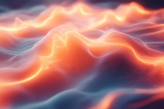 Abstract Flowing Waves of Light and Energy for Creative Design Concepts photo
