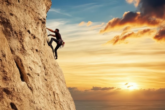 a man Extremes rock climbing8 photo