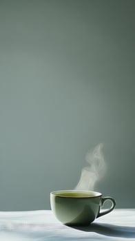 A Cup of Warm Green Tea, a Moment of Tranquility photo