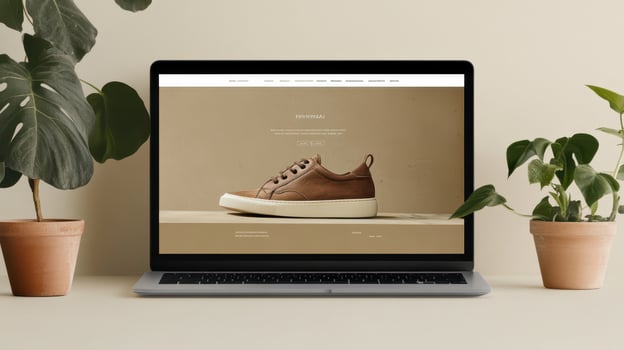 Shoes website design photo