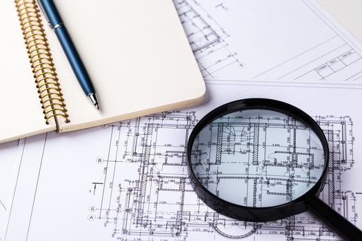 architecture blue plans photo