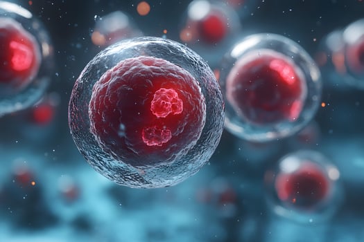 Microscopic View of Cell Division - Scientific and Educational Illustration for Biological Studies photo