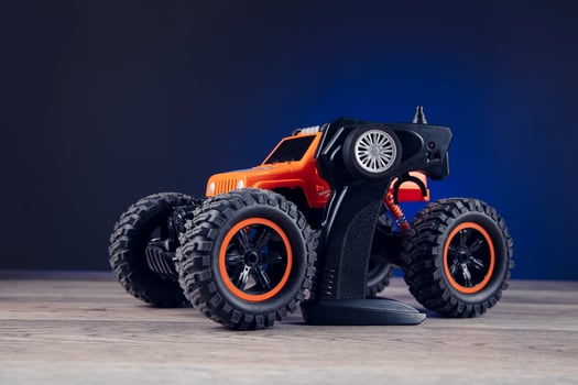 remote control and toy car photo