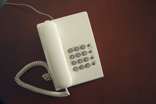 telephone on table photo