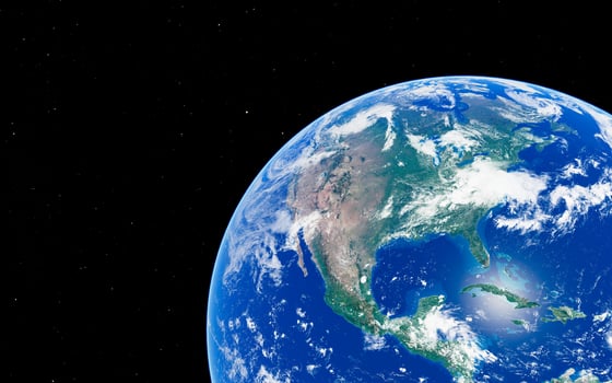 Earth from space stunning view of north america and caribbean in vibrant colors photo