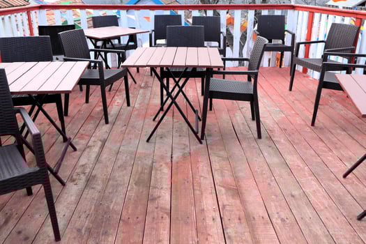 Outdoor Dining Area featuring Stylish Foldable Tables and Chairs for a Perfect Experience photo
