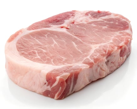 raw meat on a white background photo