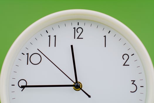 Clocks and daily work, working with time and punctuality photo