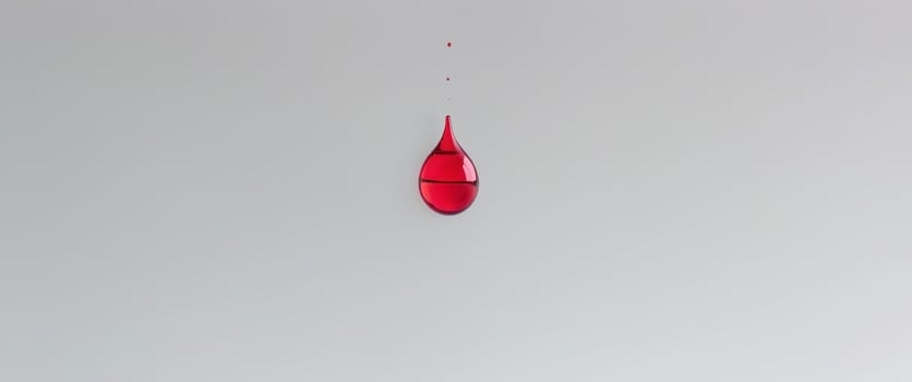 red water drop , copy space concept for wallpaper or background photo