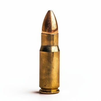 Single bullet standing upright photo