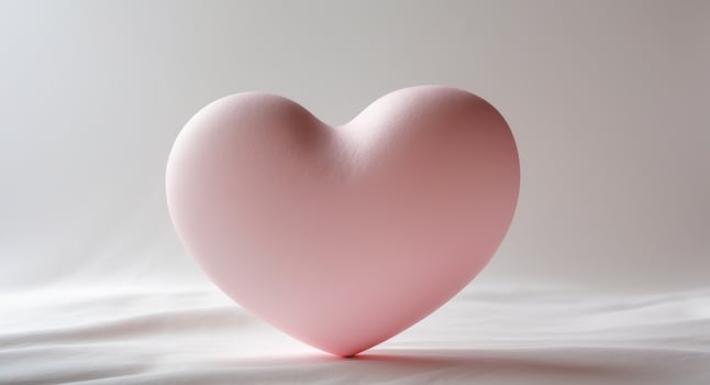 Pink Valentine's Day Heart Backdrop with Copy Space photo