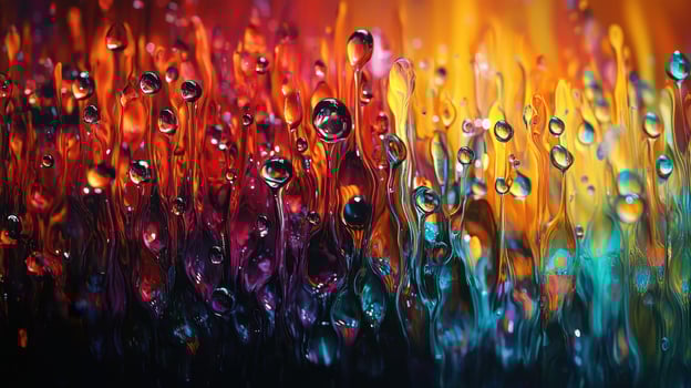 Raindrops abstract art photo