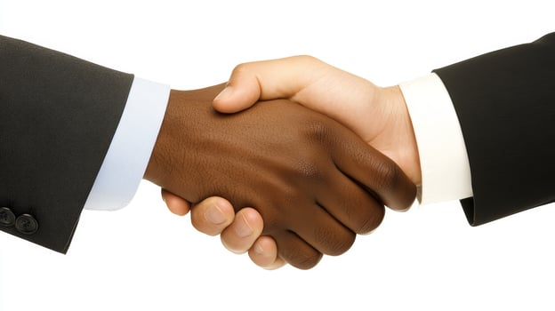 Diverse Businesspeople Handshake Agreement Teamwork Partnership Collaboration Success photo