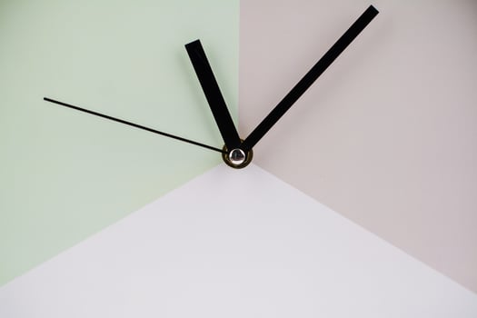 Clock tells the concept of working photo