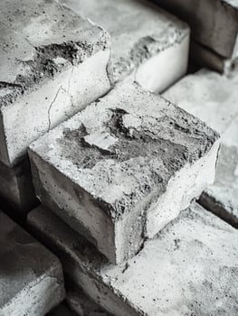 Weathered Concrete Blocks Stacked pattern photo