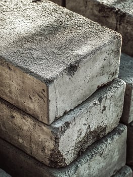Concrete Blocks Ready For Construction photo