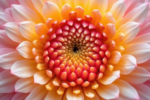 A close up of a flower with a yellow center photo