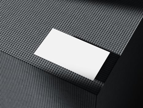 High-Quality Business Card Display with Concrete Finish photo