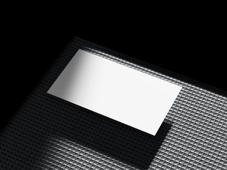 Creative Business Card Design on Cement Surface photo