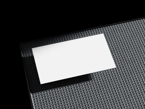 Sophisticated Business Card Layout on Cement Backdrop photo