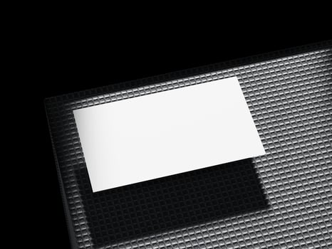 Premium Business Card Mockup on Industrial Concrete photo