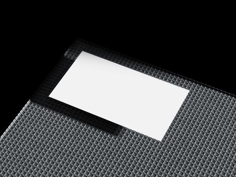 Business Card Mockup on Minimal Cement Texture photo