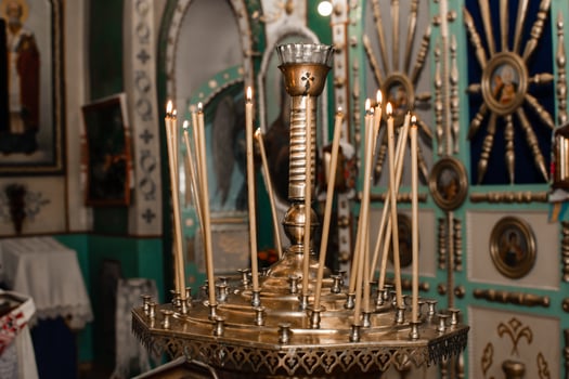 Candles In A Church photo