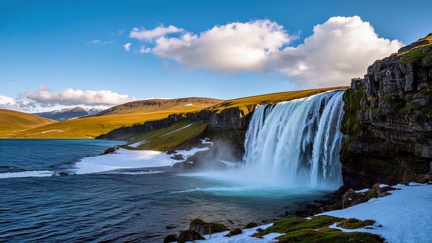 Icelandic Waterfall Wonder photo
