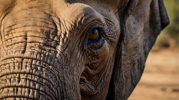 Elephant Eye Close Up Bela Bela Limpopo South Africa photo