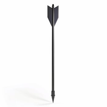Black arrow pointing downwards on white background symbolizing loss photo
