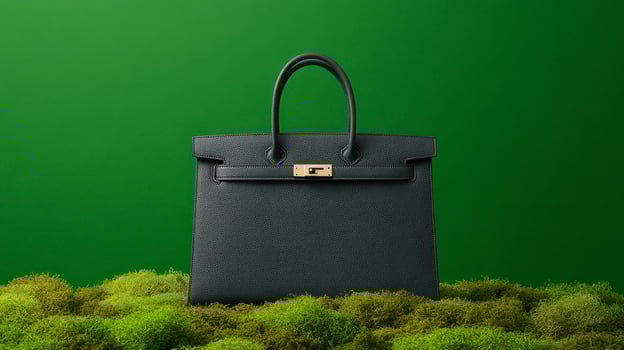 Hermes birkin bag in moss photo