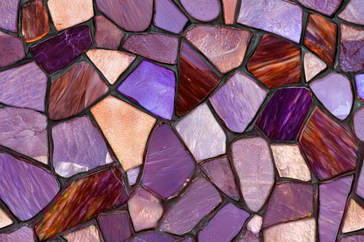Purple and brown stone mosaic texture background photo