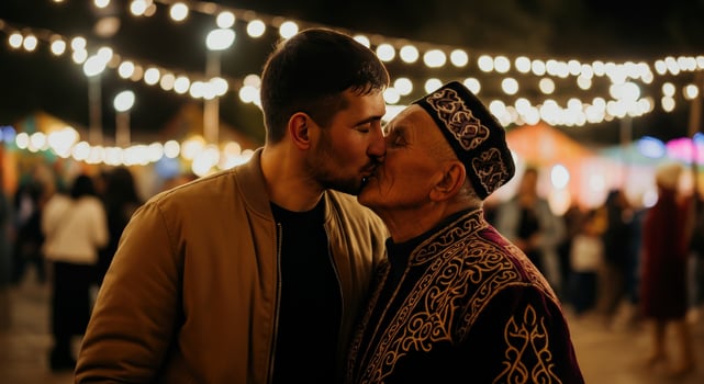 Intergenerational connection at cultural night festival celebration photo