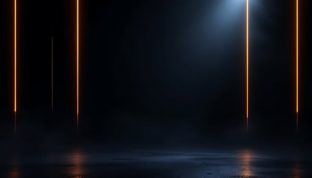 . Dark Room Neon Lights Background Image photo
