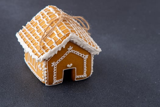 Gingerbread House Christmas cookies. photo