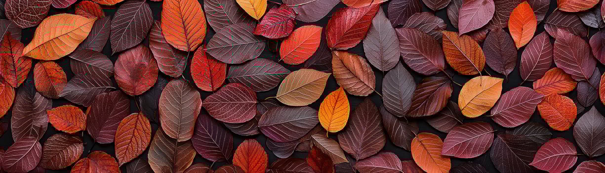 Vibrant autumn leaves in various shades create a rich, textured background. photo