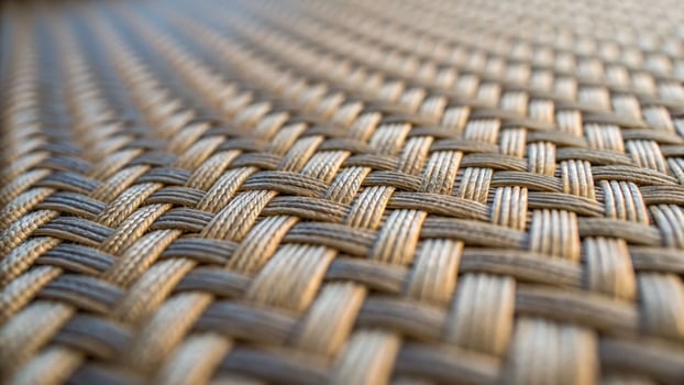 Close-up view of woven textile material indoor setting textural content natural environment detailed perspective photo
