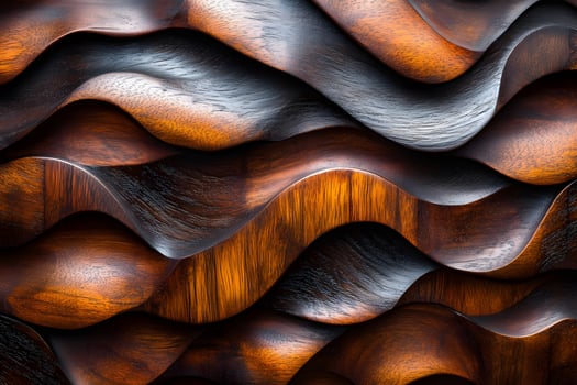 Abstract Wooden Wave Texture for Design and Decoration photo