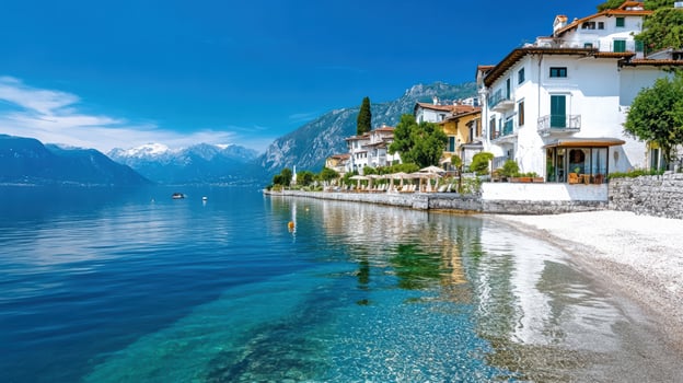 Beautiful lake como, italy photo