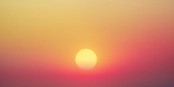 Gradient Background of Yellow and Red Hues Warm Sunrise Transition. photo