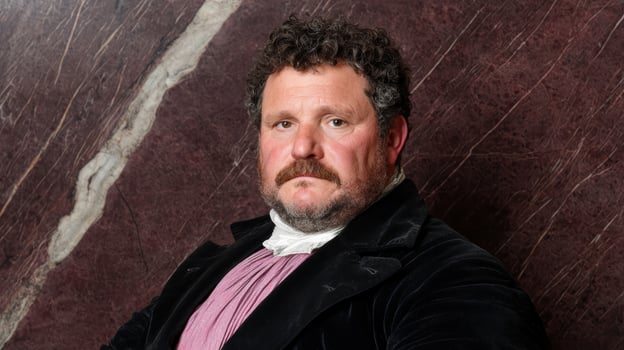 Portrait of a man in historical clothing photo