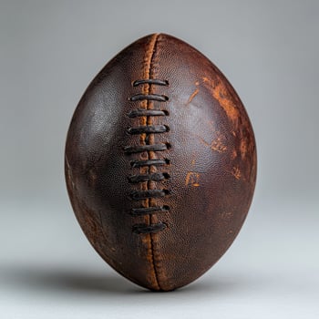 Vintage brown leather american football photo