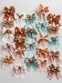 Fall Bow Ensemble with Nature Motifs photo